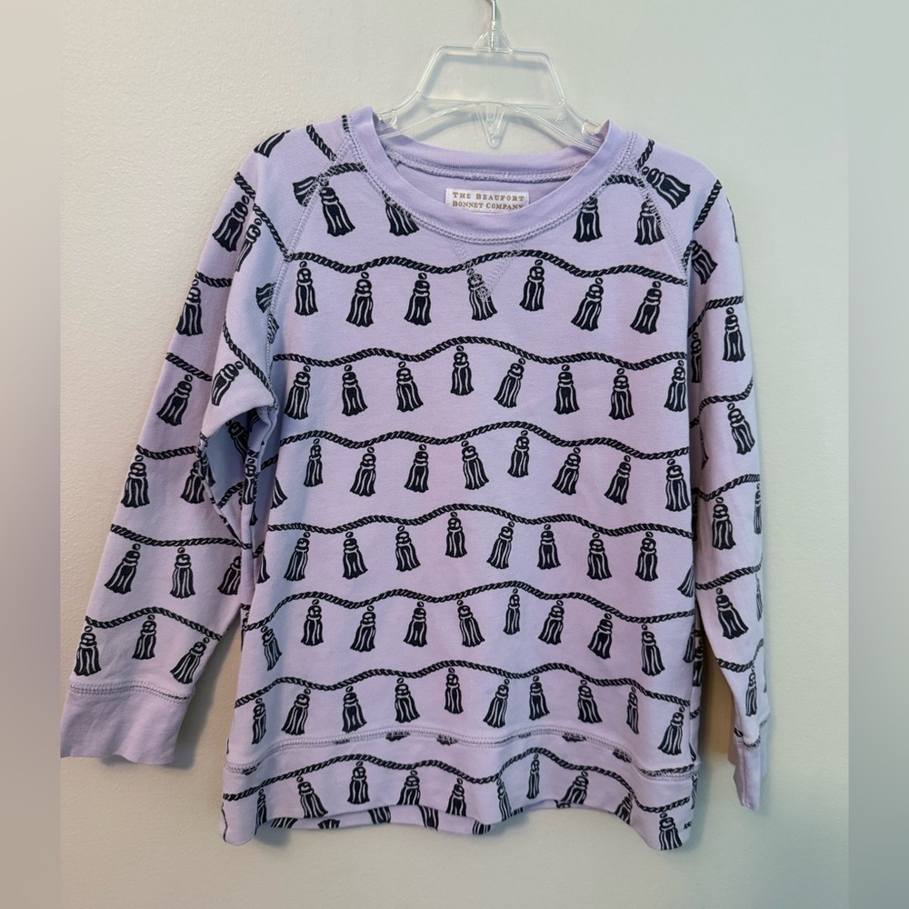 The Beaufort Bonnet Purple Tassel Crewneck